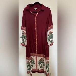 bohemian-inspired long dress by Garrie B